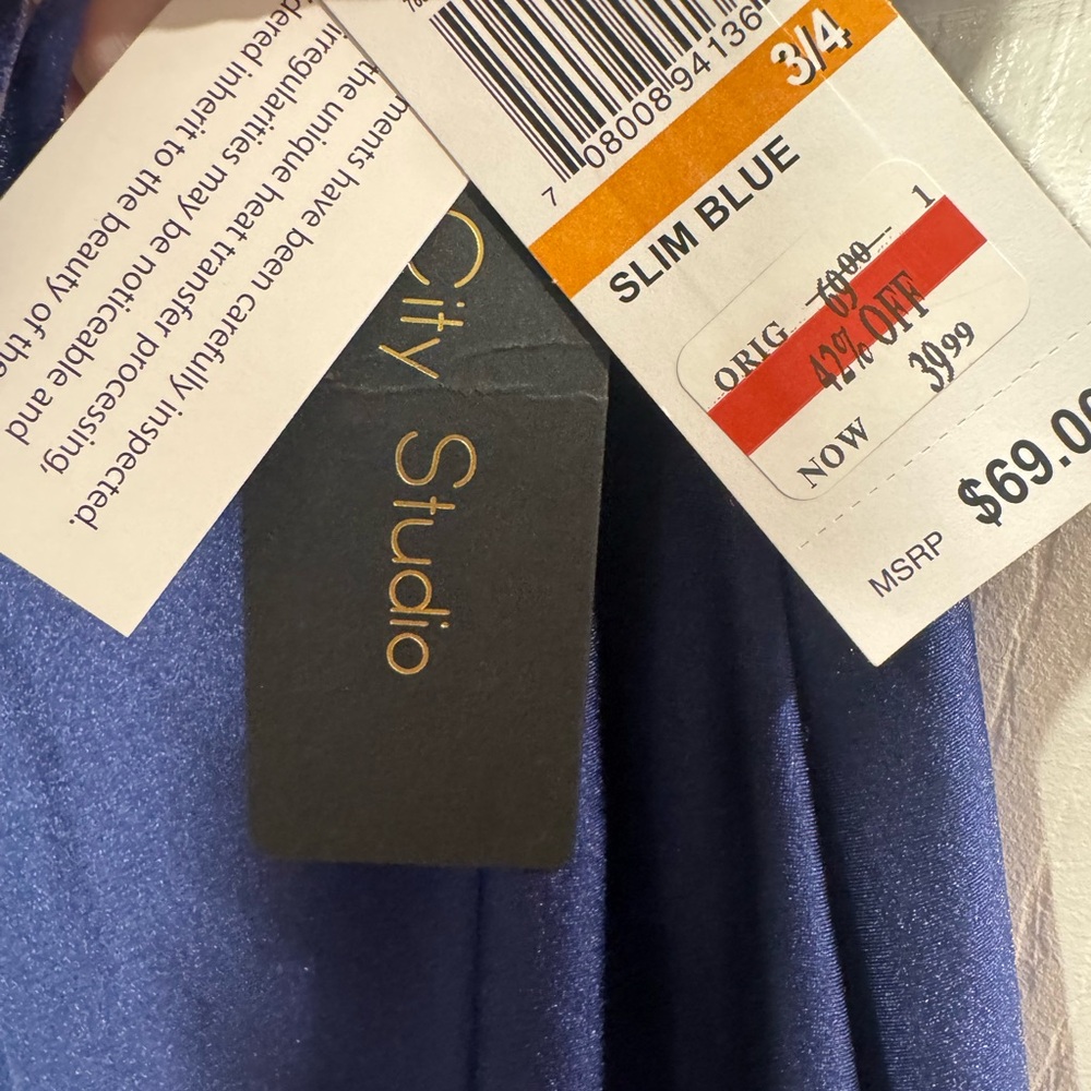 City Studio Navy Dress with Beaded Detail size juniors 3/4 NWT - Picture 6 of 10